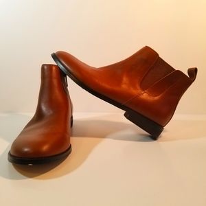 Leather ankle boots
